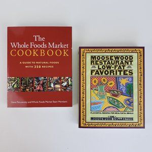 Moosewood & Whole Foods Healthy Cookbooks Softbound EUC